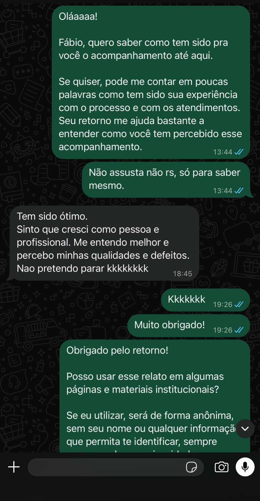 Depoimento real de paciente 4